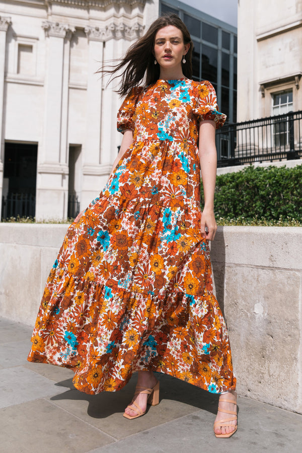 The Frances Cotton Maxi Dress in Floral