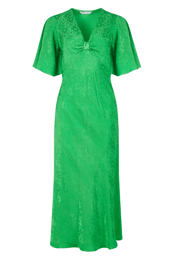 Midi Dress In Green Daisy for Women